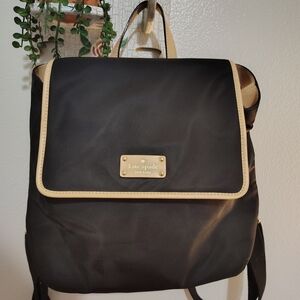 Kate Spade Black and Cream Backpack